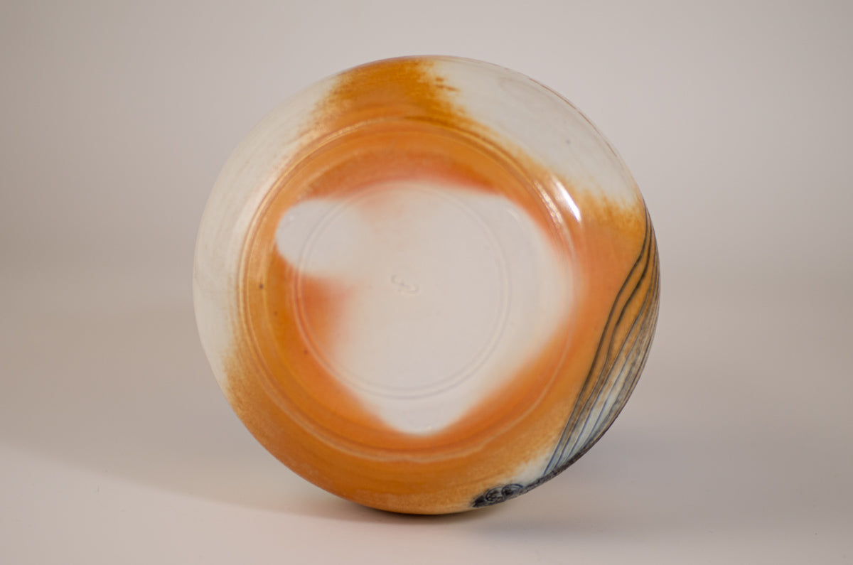 wood-fired helix vase