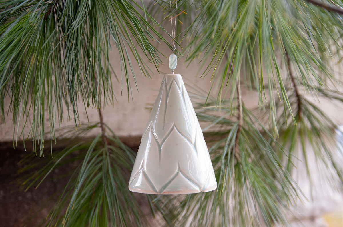 celadon tree bell ornament